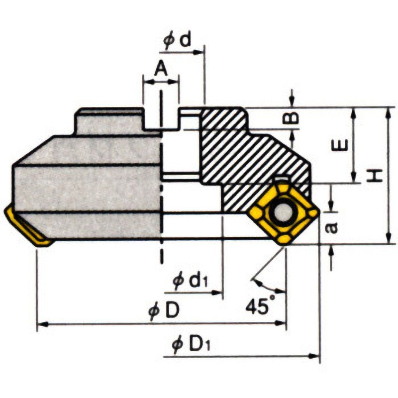 F45ST D160.......JPN カッタ 1個 イスカル 【通販モノタロウ】