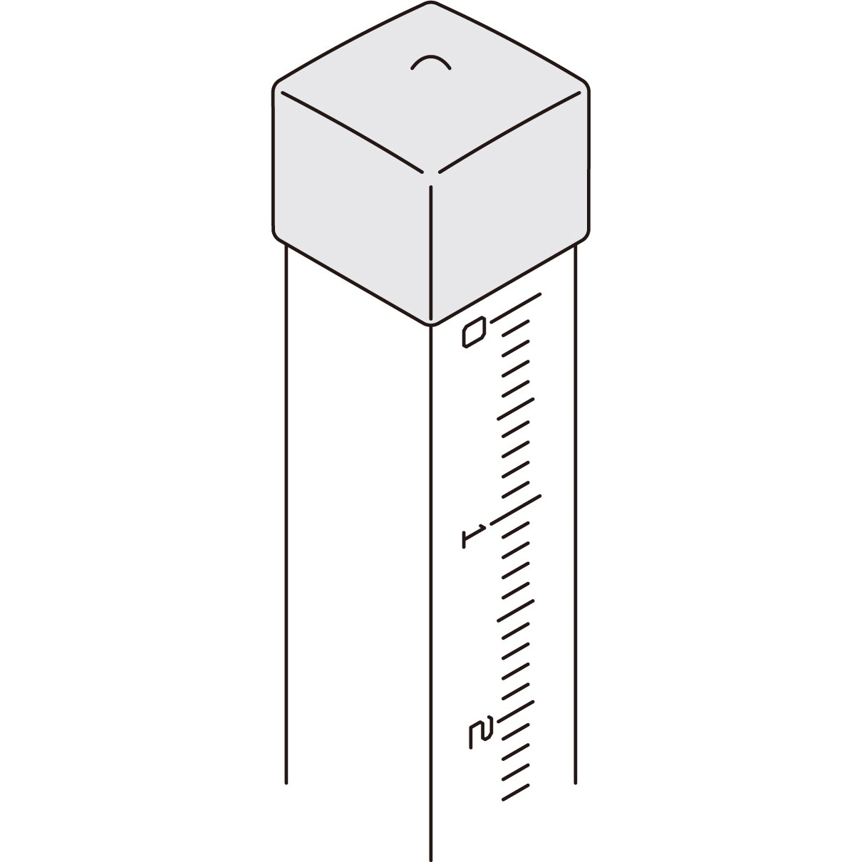 送料無料の商品 HLHP400-B 保護キャップ 四角 (100個入) 黒 1袋(100個) 岩田 研究用衣類・小物