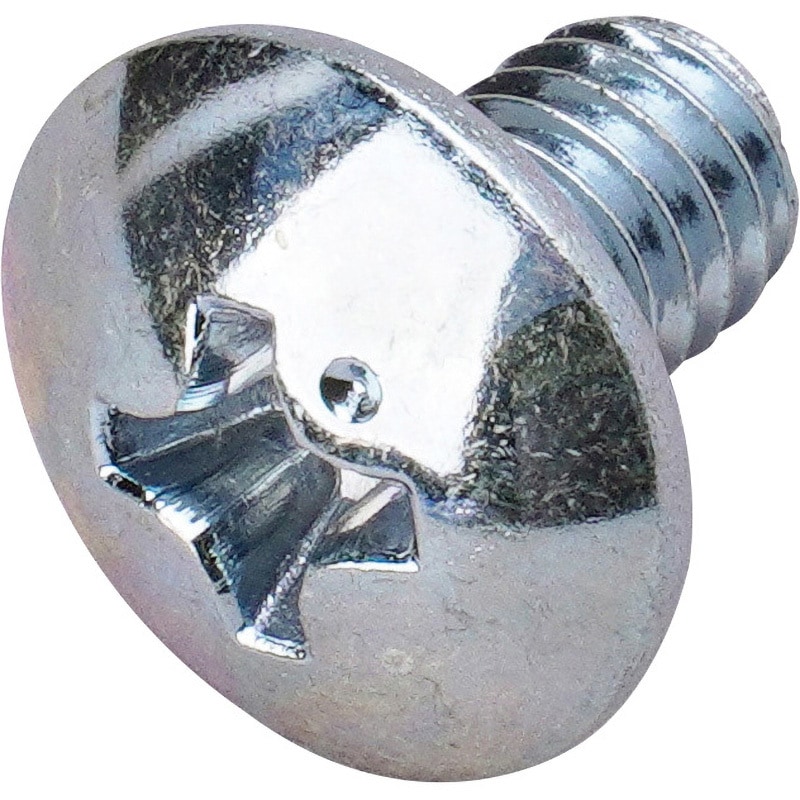 M4×6 (+)トラス頭小ねじ(鉄/ユニクローム) 大阪魂 十字穴番号#2 呼びM4