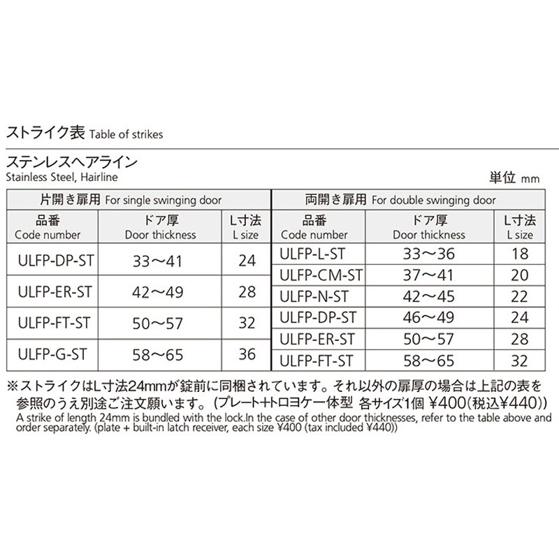 UNION レバーハンドル UL1061-002 空鍵 WFS01001付