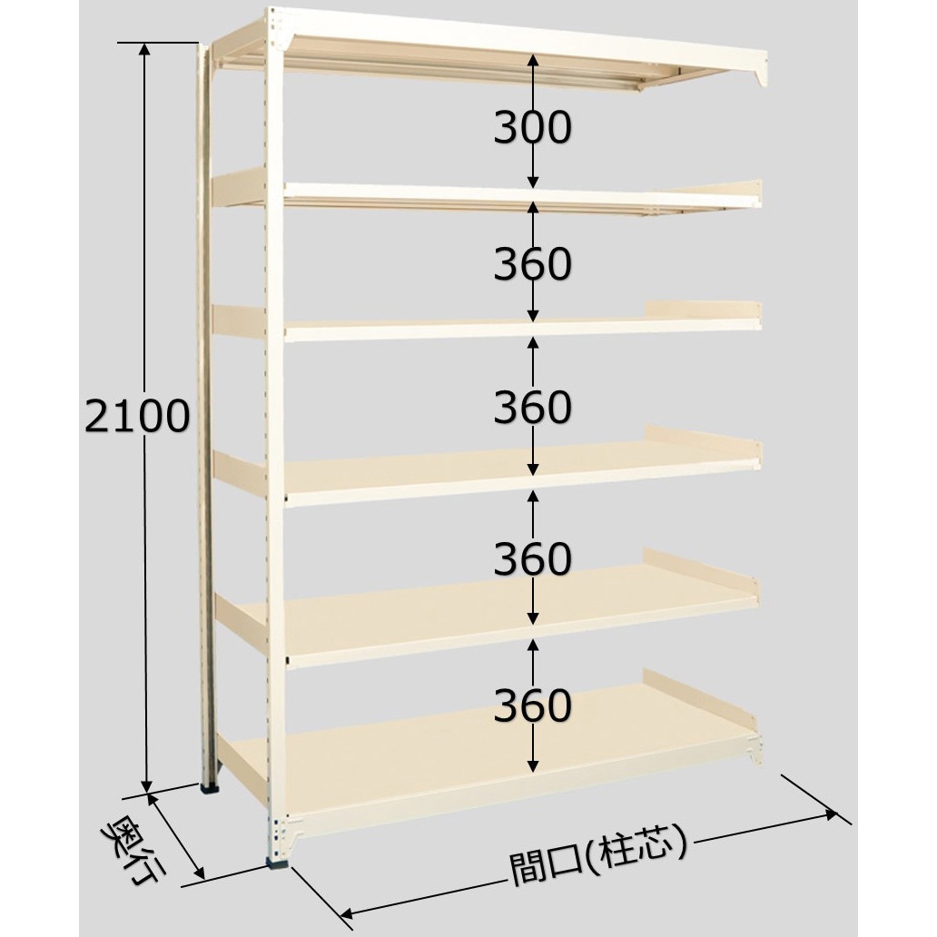 サカエ 中軽量棚MLW型(250KG/段・連結・6段タイプ) MLW-3156R (188473) 直送品 サカエ 中軽量棚MLW型(250KG⁄段・連結・6段タイプ) MLW-2356R