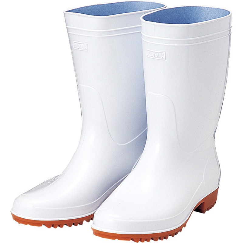 1103600000 耐油衛生長アメ底 福山ゴム工業 作業靴 ホワイト色 長靴