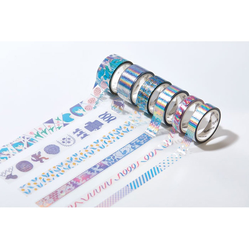 CMTH10-003 ソーダ 透明マステ キングジム ミックス色 オーロラ