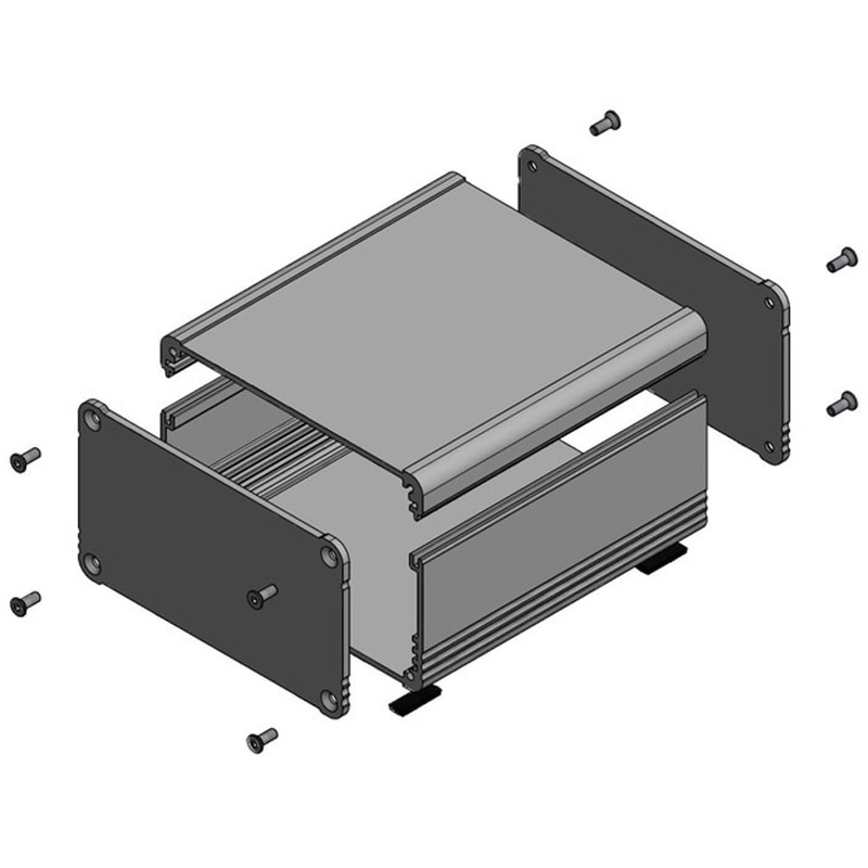 【業務用】大型ファイバーケース／イベント・PA・照明機材用 EX11-5-16BB アルミ押出材ケース EXシリーズ タカチ電機工業 ブラック
