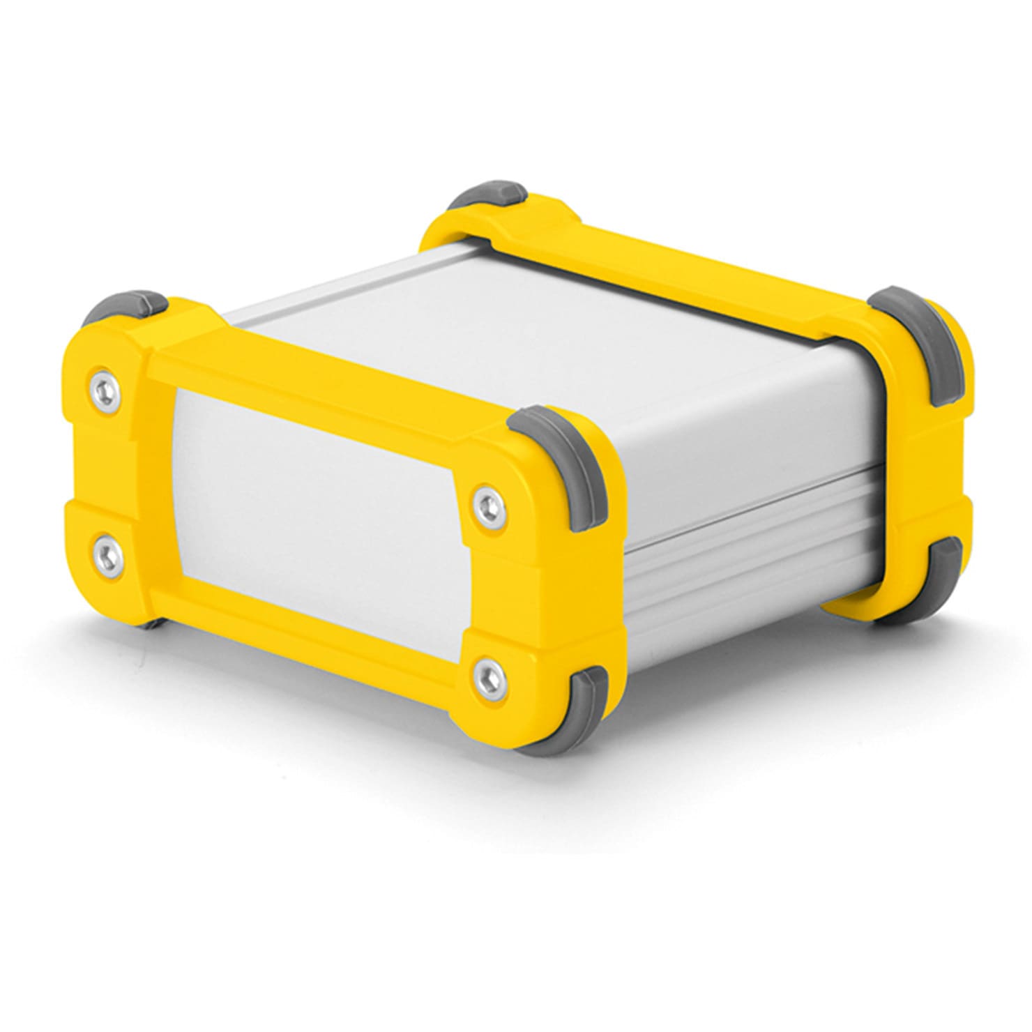 EXP30-9-25SY コーナーガード付アルミケースアルミパネルタイプ EXPシリーズ タカチ電機工業 耐衝撃 シルバー/イエロー色   EXP30-9-25SY