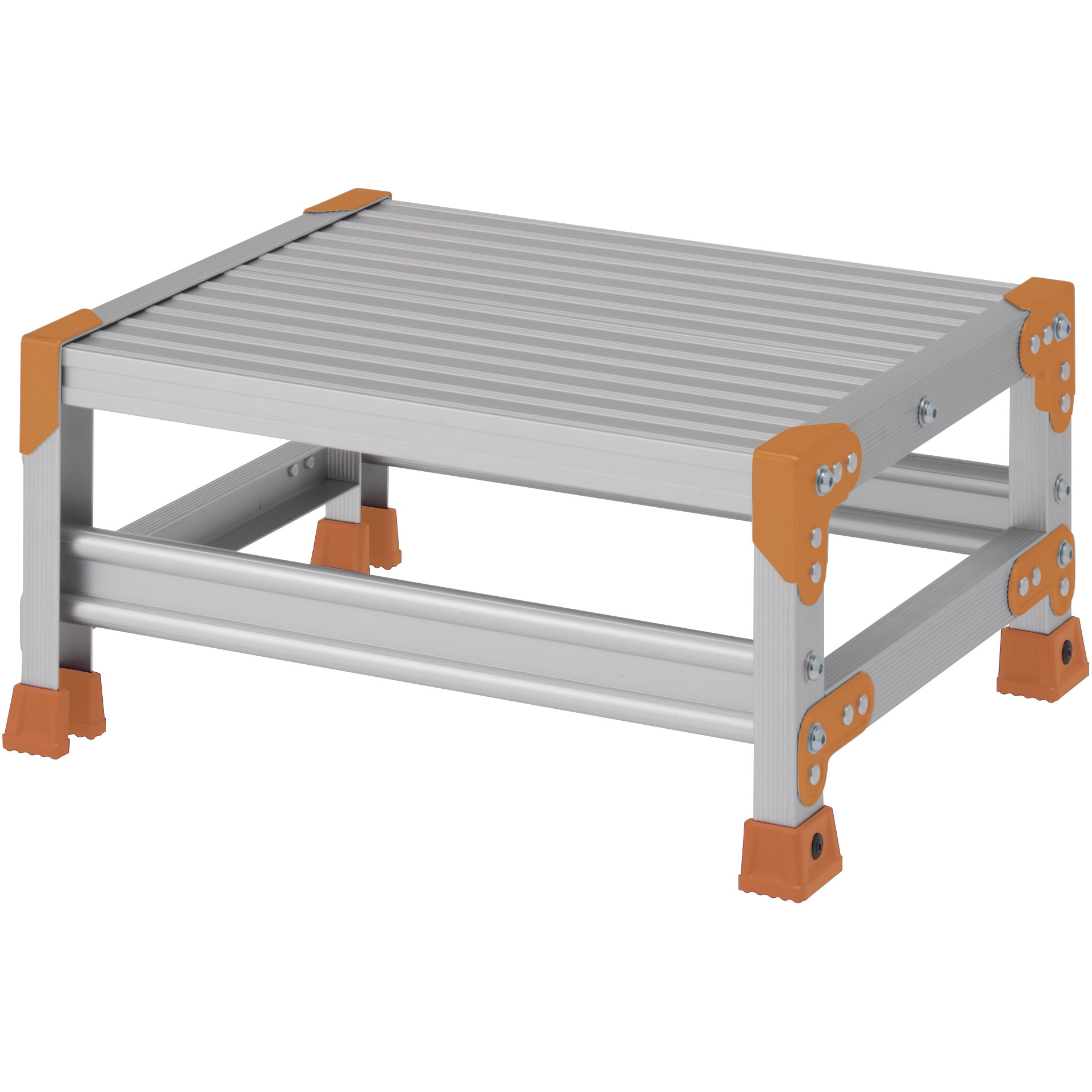 FGN-1525 Danchi(ダンチ) 作業台 1段 FGN (踏面:標準タイプ) ピカコーポレイション アルミ合金/アルマイト仕上 組立式 天板高さ0.25m