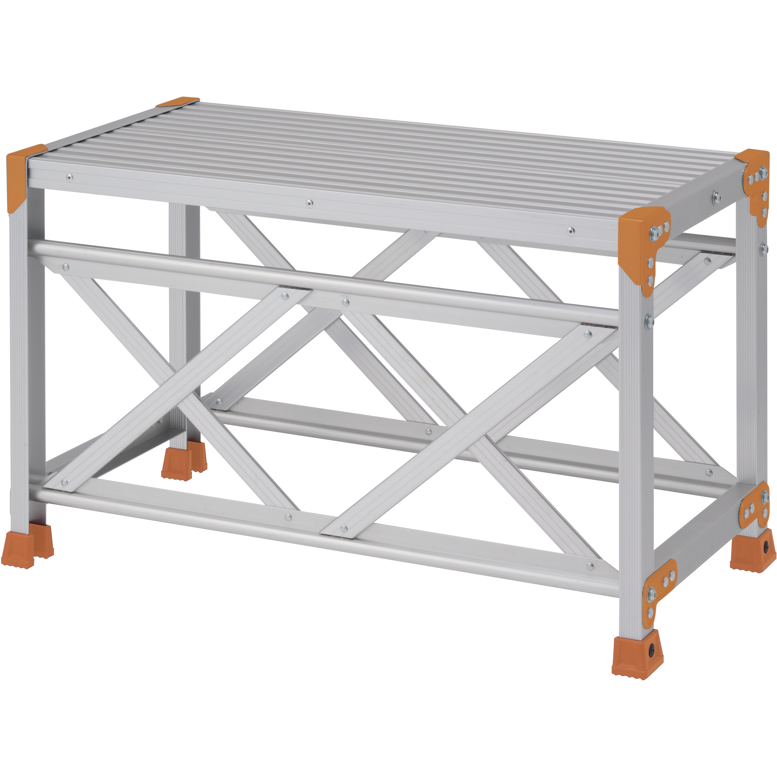 FGN-1850 Danchi(ダンチ) 作業台 1段 FGN (踏面:標準タイプ) ピカコーポレイション アルミ合金/アルマイト仕上 組立式 天板高さ0.5m