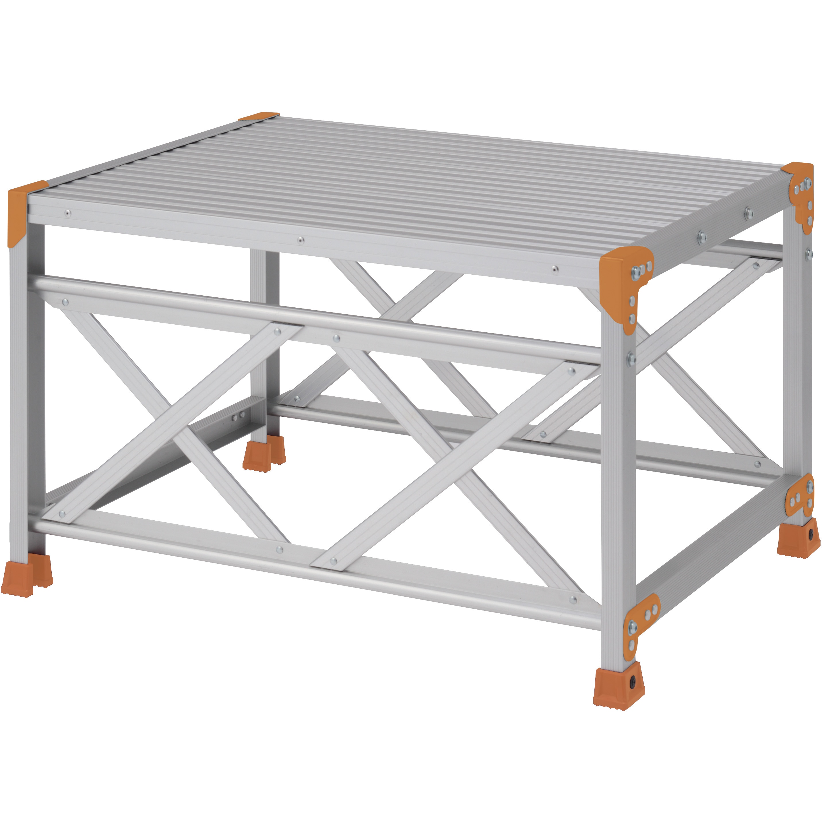 FGN-16850 Danchi(ダンチ) 作業台 1段 FGN (踏面:標準タイプ) ピカコーポレイション アルミ合金/アルマイト仕上 組立式 天板高さ0.5m 33,137円