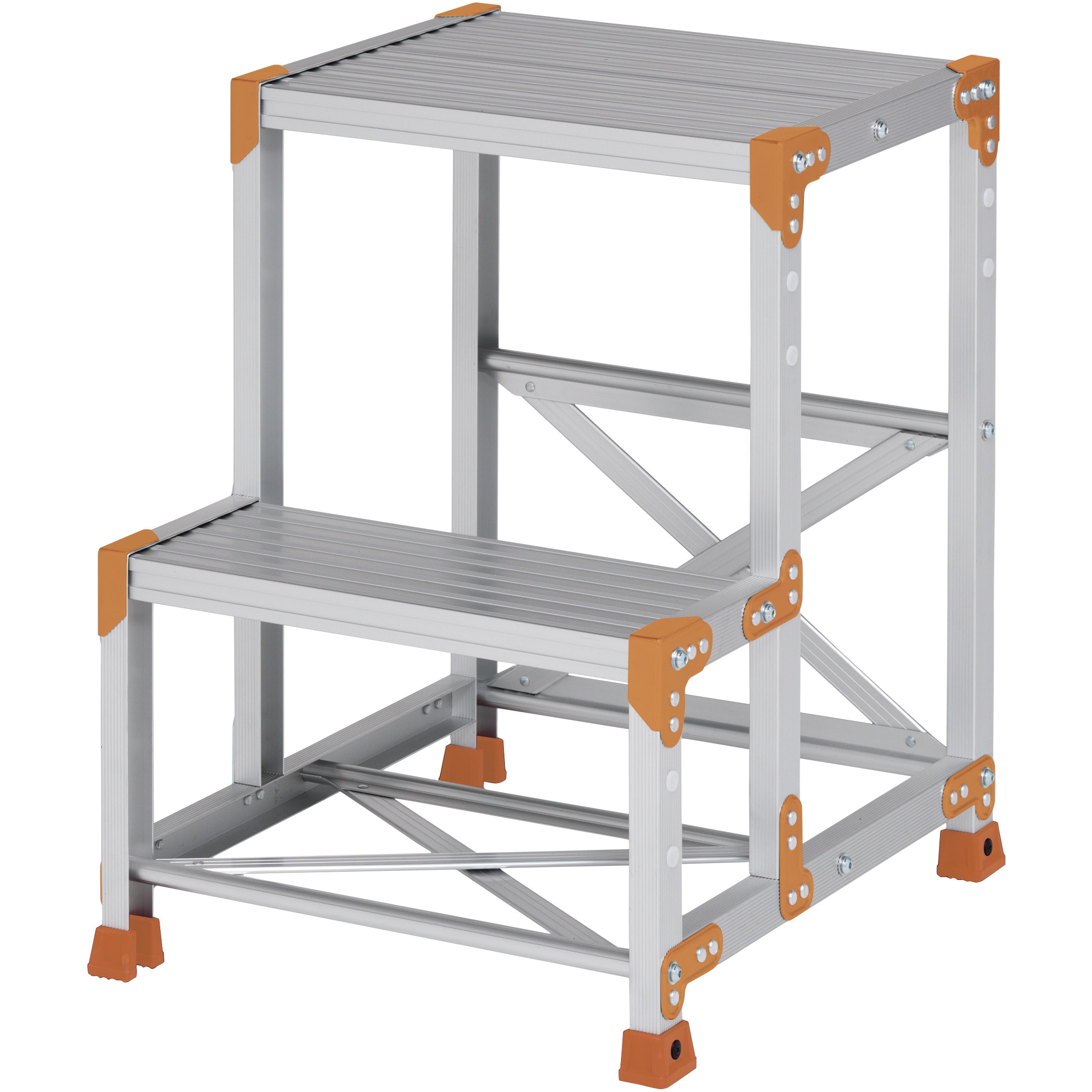 FGN-2570 Danchi(ダンチ) 作業台 2段 FGN (踏面:標準タイプ) ピカコーポレイション アルミ合金/アルマイト仕上 組立式 天板高さ0.7m 29,237円