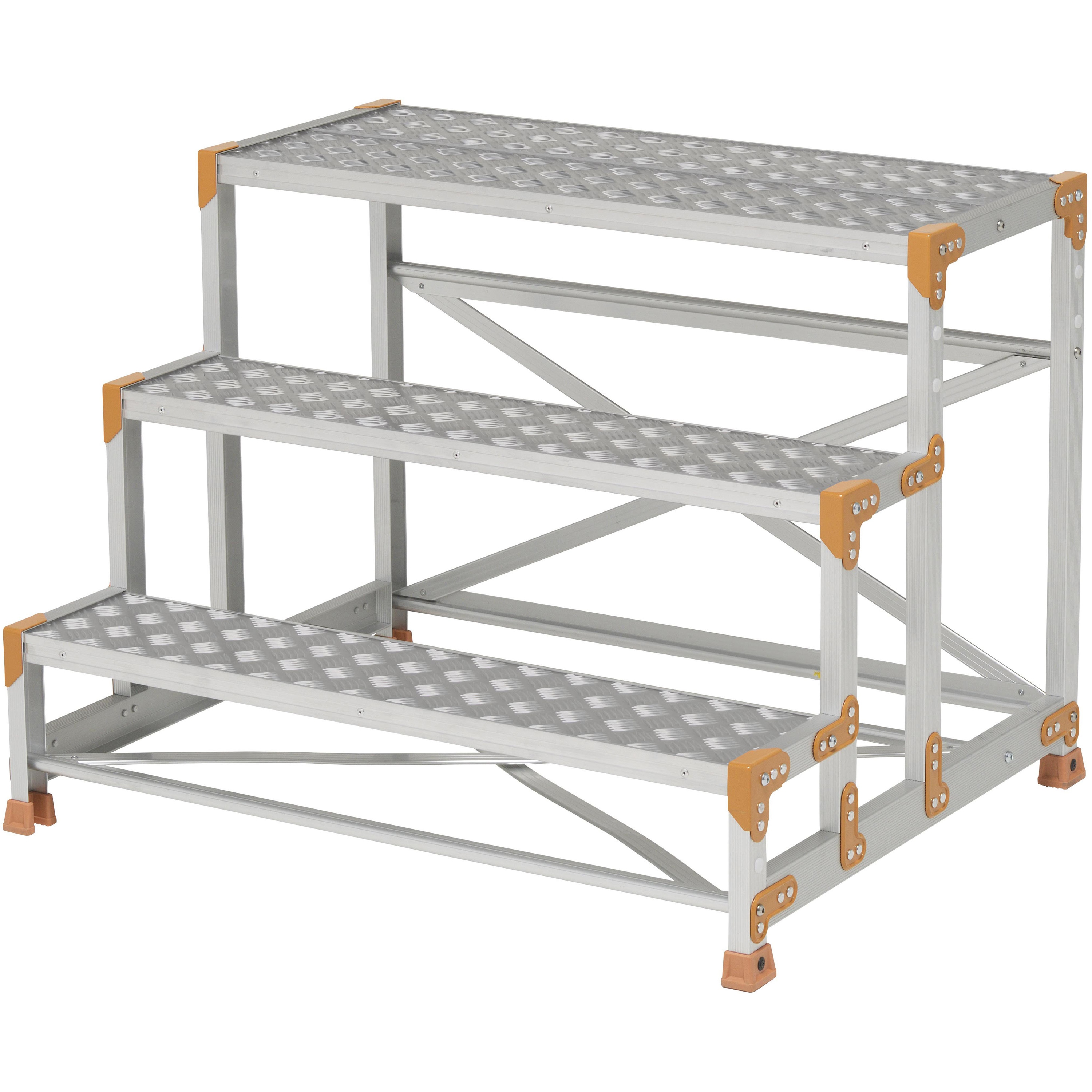 FGC-3X75 Danchi(ダンチ) 作業台 3段 FGC (踏面:縞板タイプ