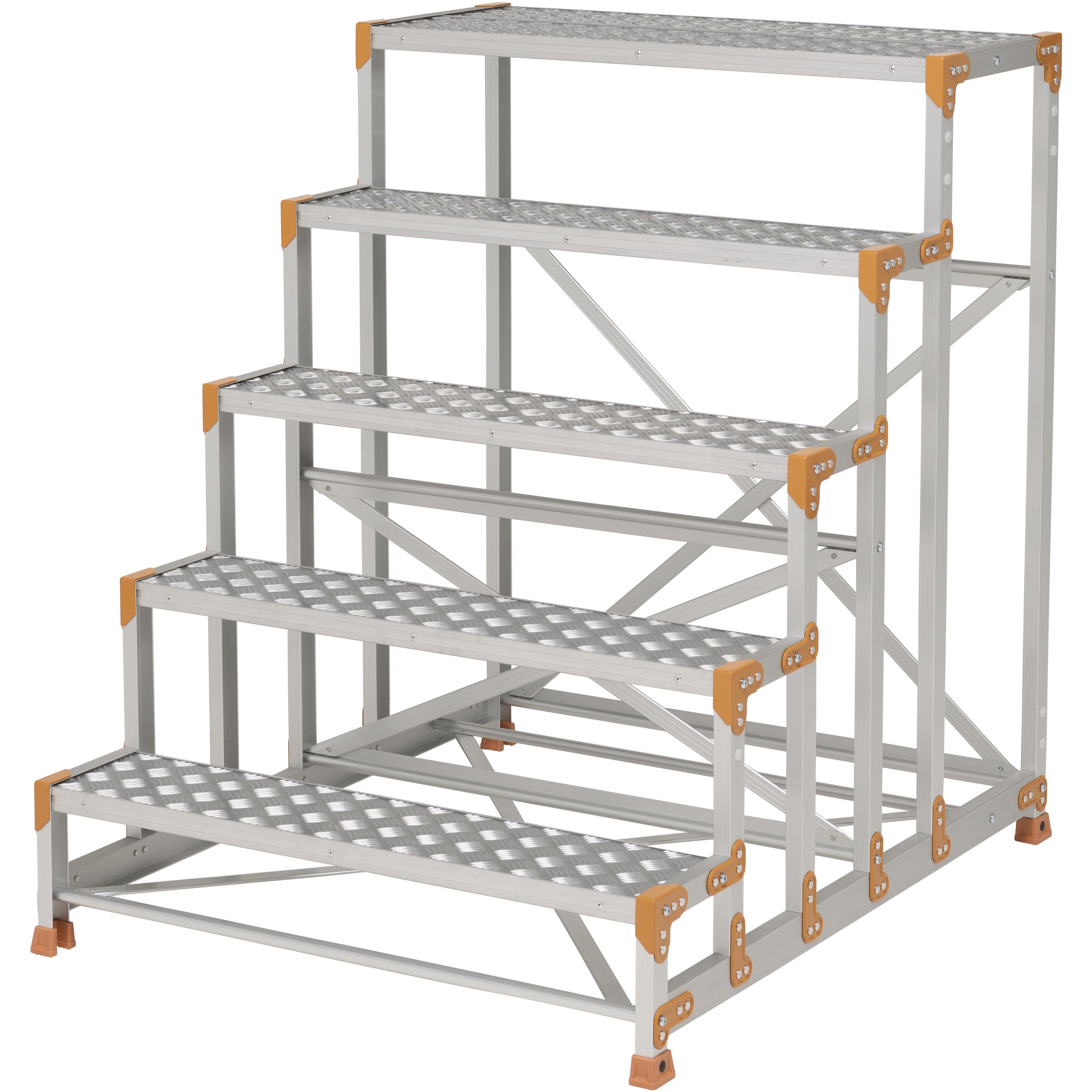 FGC-5X125 Danchi(ダンチ) 作業台 5段 FGC (踏面:縞板タイプ) ピカコーポレイション 組立式 天板高さ1.25m 93,390円