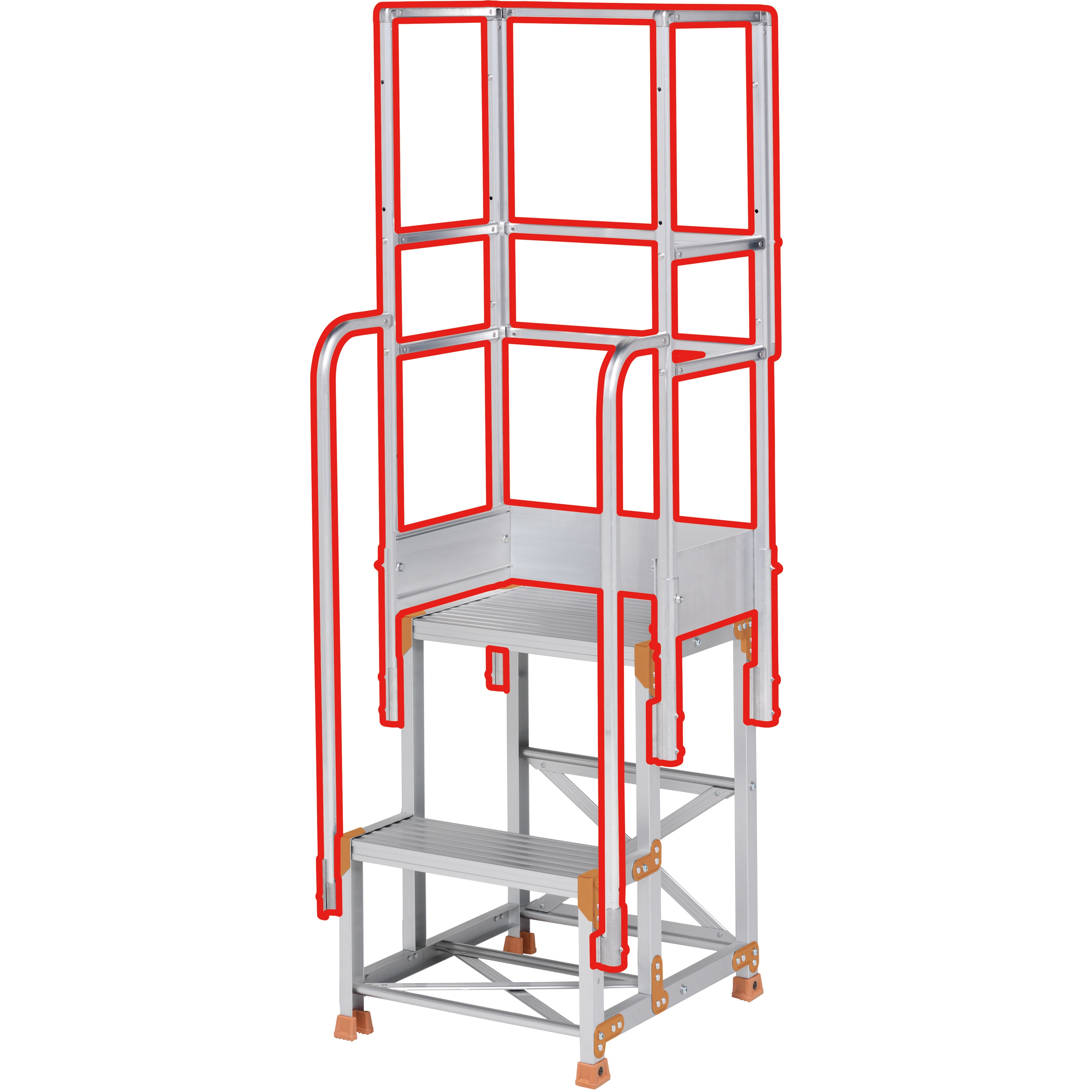 FGN-TF25 Danchi(ダンチ)  用オプション フルセット手すり ピカコーポレイション 1100mm兼用タイプ 手すり高さ900mm  FGN-TF25
