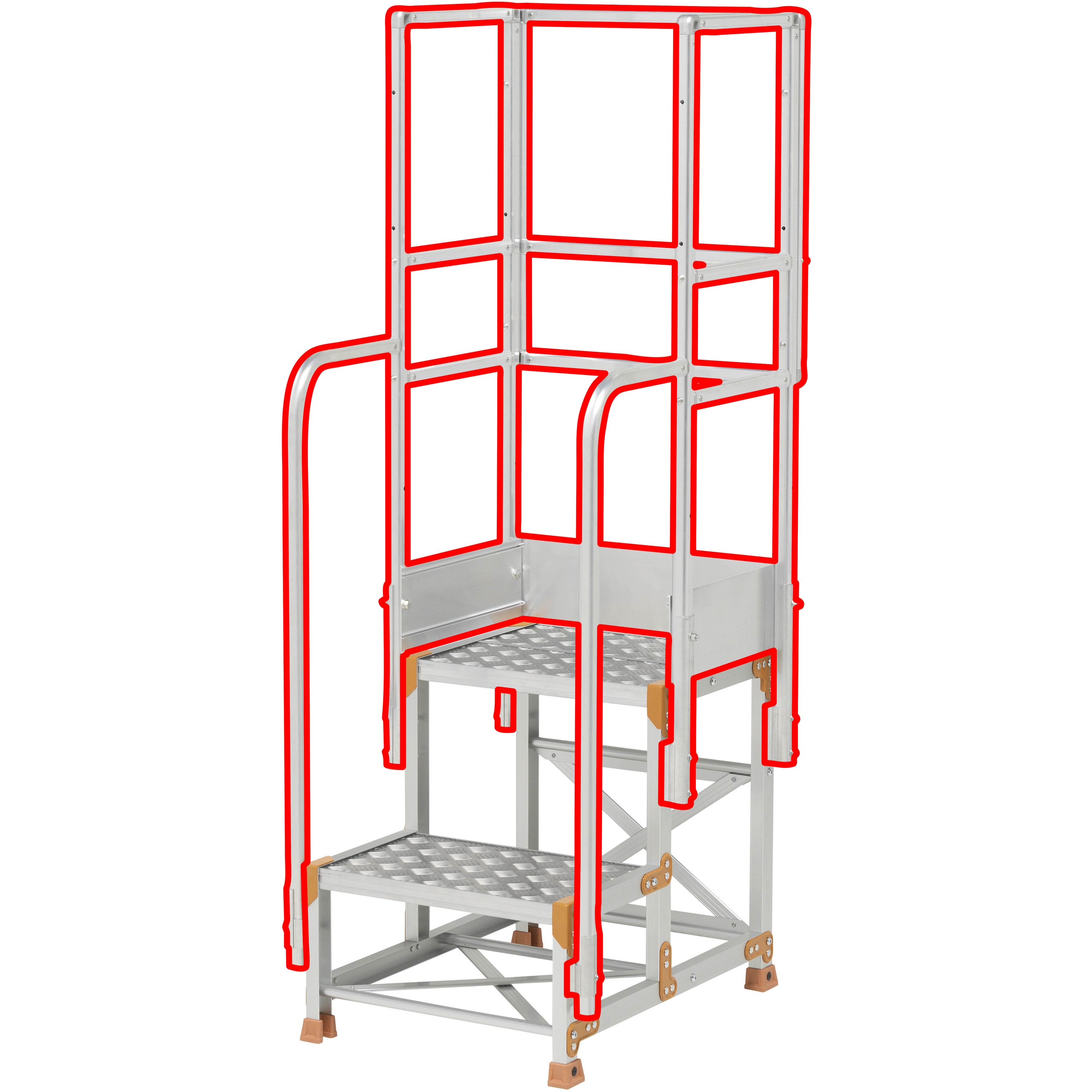 ピカ フルセット手すり 手すり高さ900mm 1100mm兼用 FGN-TF25-25 メーカー直送 代引不可 北海道沖縄離島不可 ピカ フルセット手すり 手すり高さ900mm、1100mm兼用 FGN-TF2X 1セット