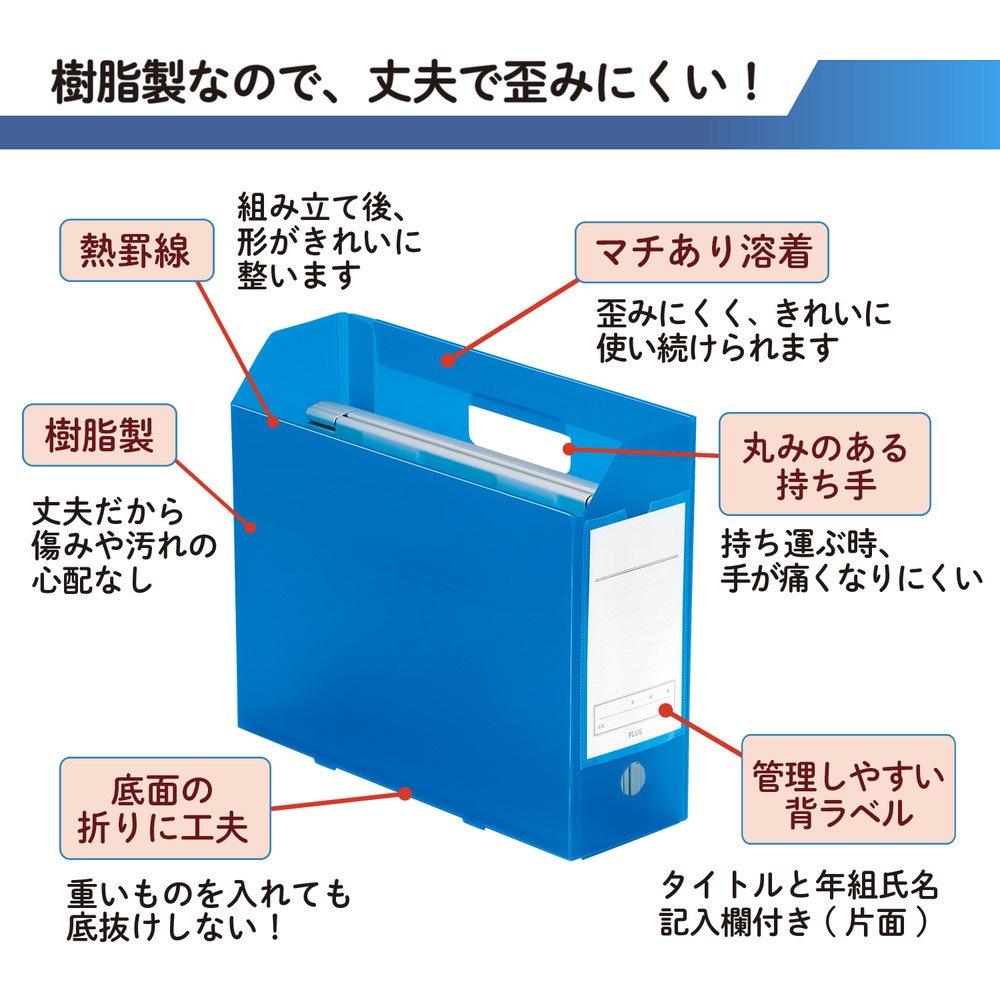 FL-199SF (79-891) ファイル 年組氏名スクール PPボックスファイル A4