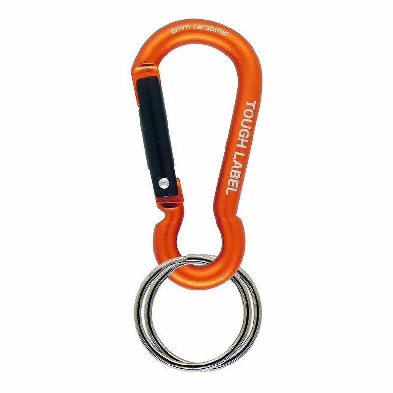 未使用 藤井風 カラビナ オレンジ MC-335 タフレーベル アルミナスカンカラビナ リング付 中林製作所