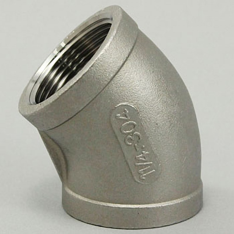 45°L 45°エルボ ステンレス製ねじ込み管継手 吉年 PTネジ 対応 呼び径