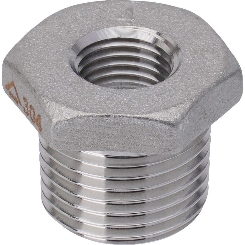 BU 径違いブッシング ステンレス製ねじ込み管継手 吉年 PTネジ 対応