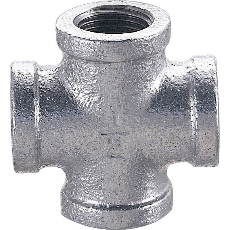 BCR クロス 可鍛鋳鉄製管継手 (白) 吉年 呼び径65A