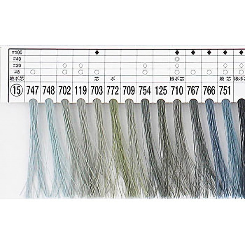 4109 キングポリエステル(テトロン)ミシン糸 #80 3000m 1巻 フジックス