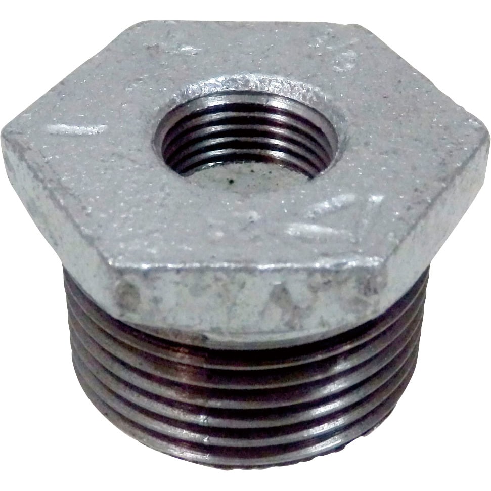 BU ブッシング 可鍛鋳鉄製管継手(白) 吉年 呼び径25×10A