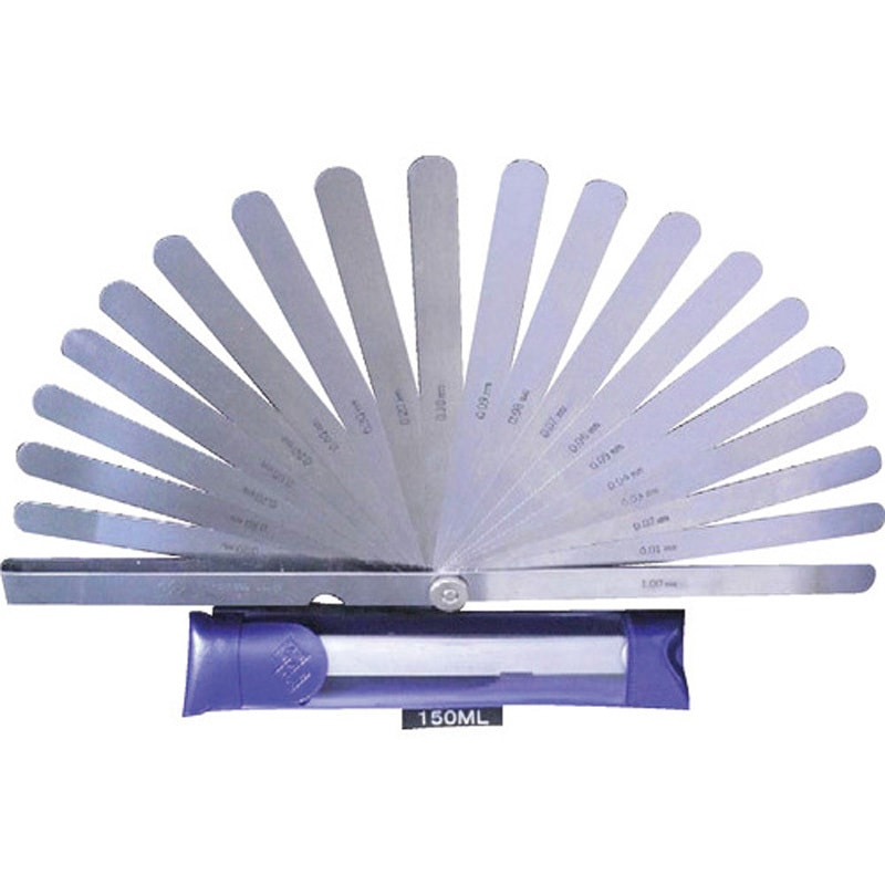 永井ゲージ製作所 すきまゲージ150MZ 150MZ 1セット／個 150ML シクネスゲージ(12.7幅) 永井ゲージ製作所 測定範囲0.01～1.00mm