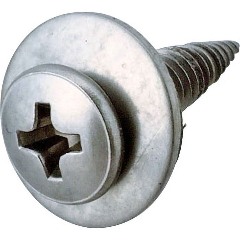 STT416AZW ステンレス トルネードポイント トラス AZワッシャー付 ヤマヒロ ねじ径d:3.9全長13.0mm 1箱(700個) STT416AZW