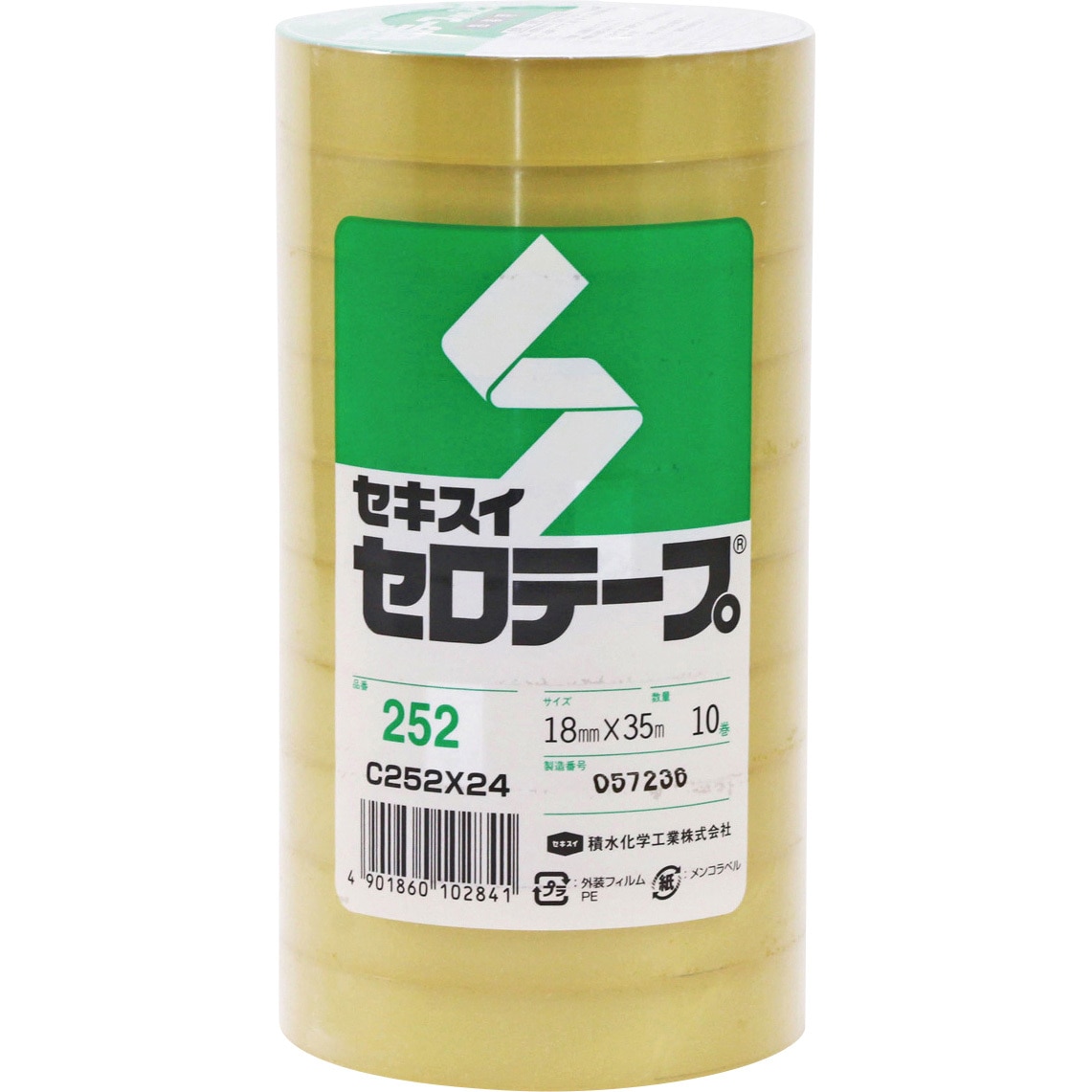 No.252 セキスイセロテープ No.252 セキスイ 透明色 大巻 - 【通販