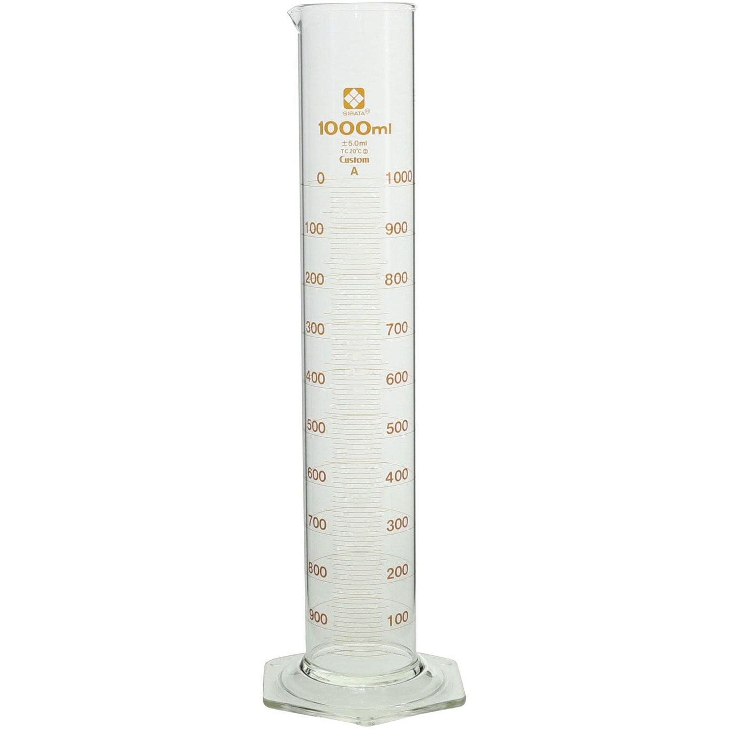 026500-1000 メスシリンダー カスタムA SIBATA(柴田科学) 目盛あり