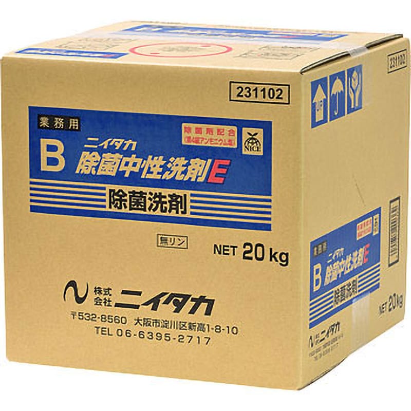 231102 ニイタカ除菌中性洗剤E 1個(20kg) ニイタカ 【通販サイトMonotaRO】