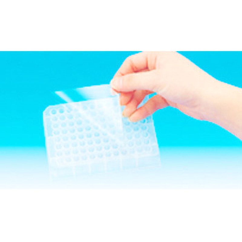 996-28-57-07 粘着シール 透明ポリエステル製 TGK(東京硝子器械) 1セット(100枚) 996-28-57-07