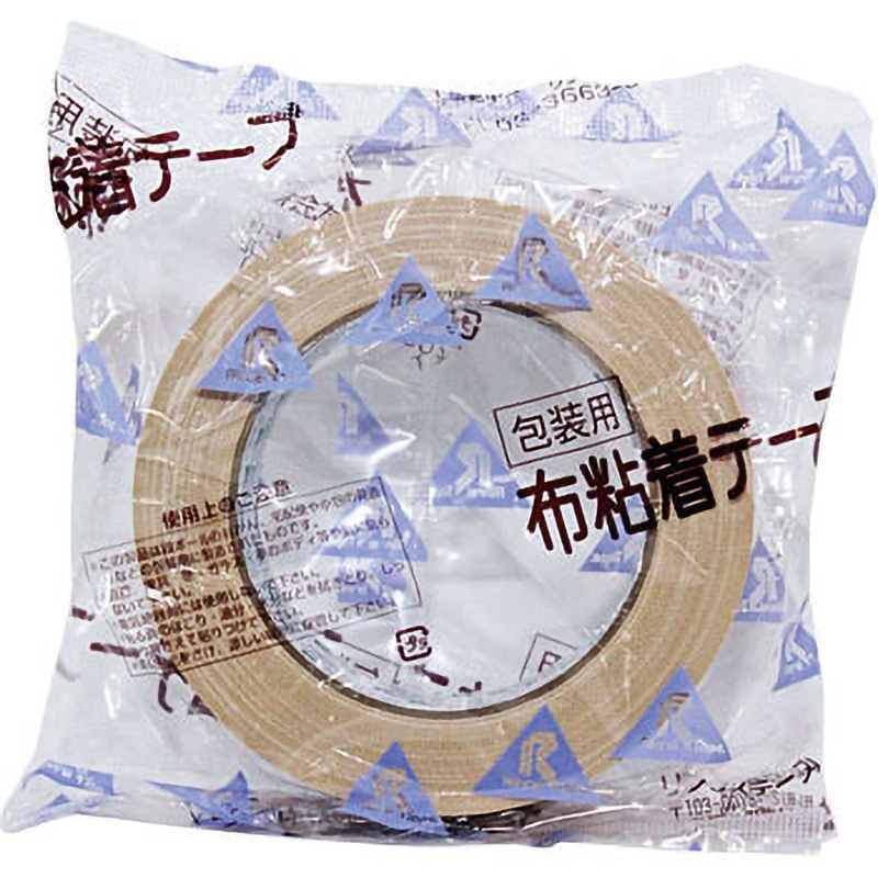 No.357 布粘着テープ No.357 リンレイテープ 茶色 スフ布基材 【通販