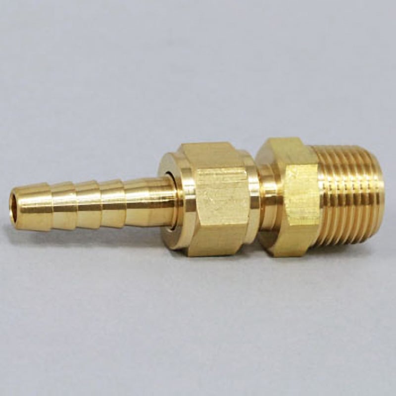 HS-1308 ホースジョイント アソー ニップル 全長60mmタケノコ外径8mm