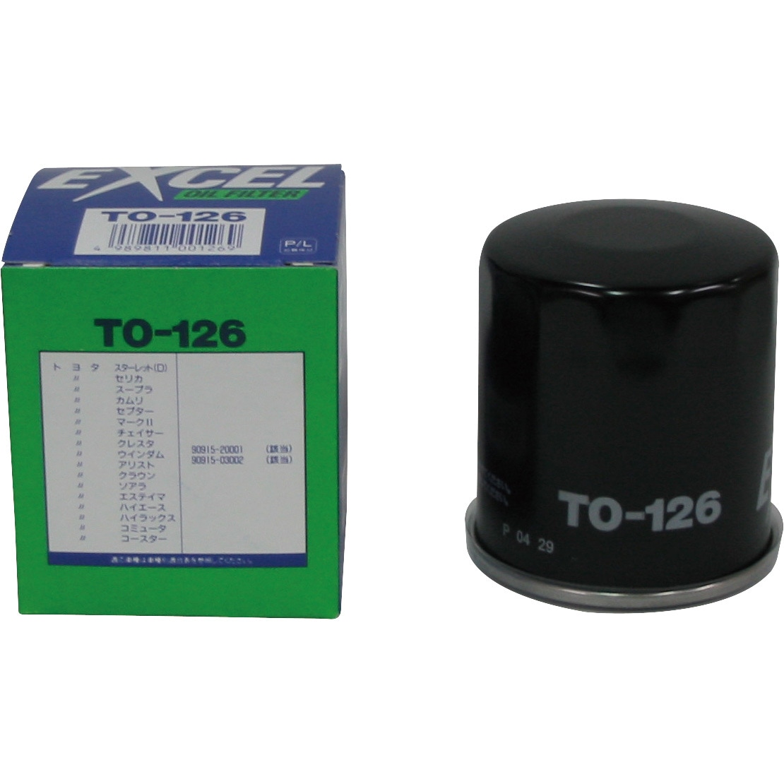 TO-126 オイルフィルター EXCEL(エクセル) カートリッジタイプ TO-126