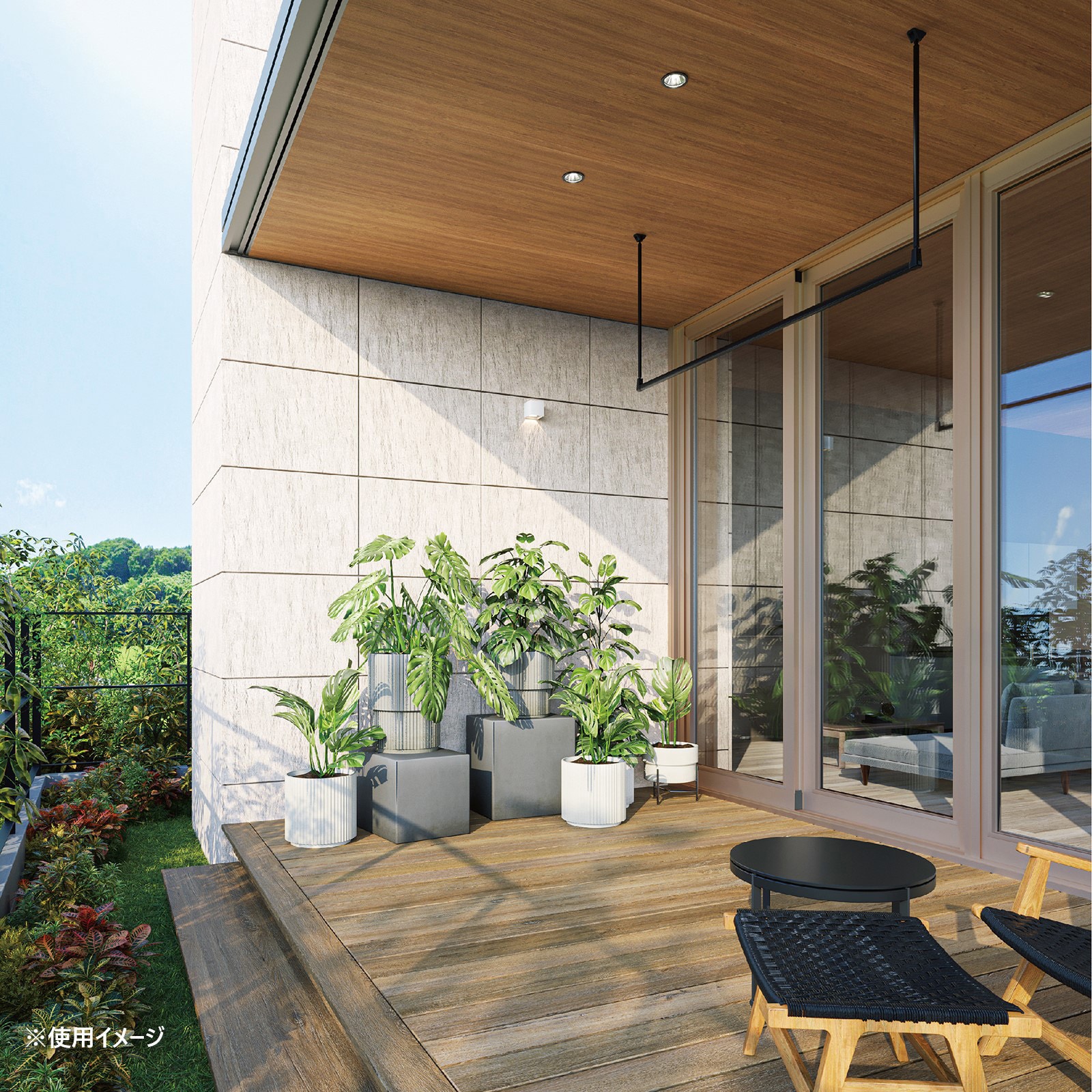 SPU-8518-ST ホスクリーン 軒天用物干 SPU型 GIKEN(川口技研) ステン