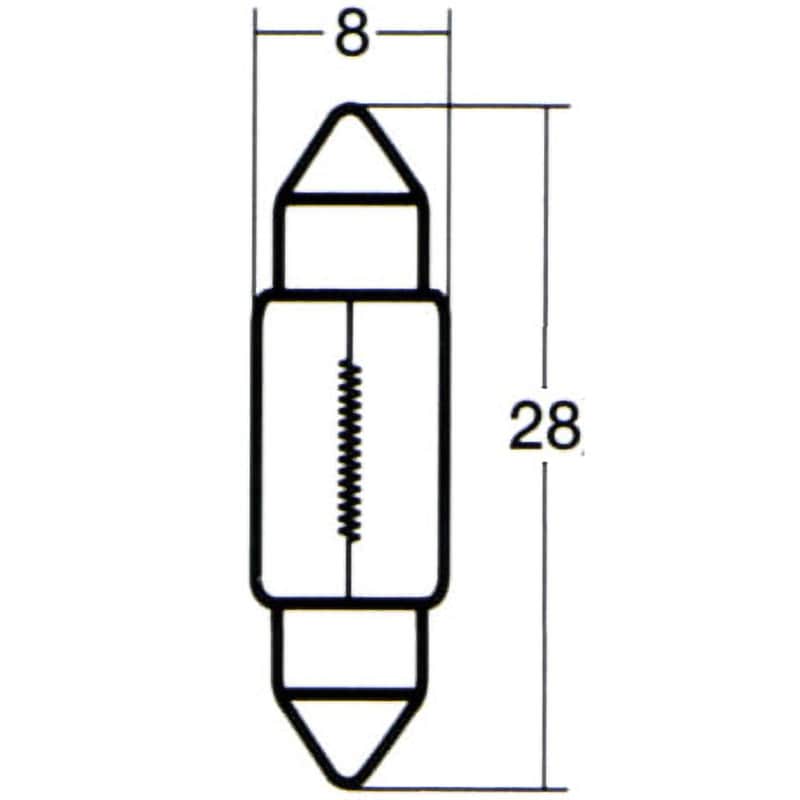 ルームランプ、マップランプ用電球 12V 1箱(10個) A3021
