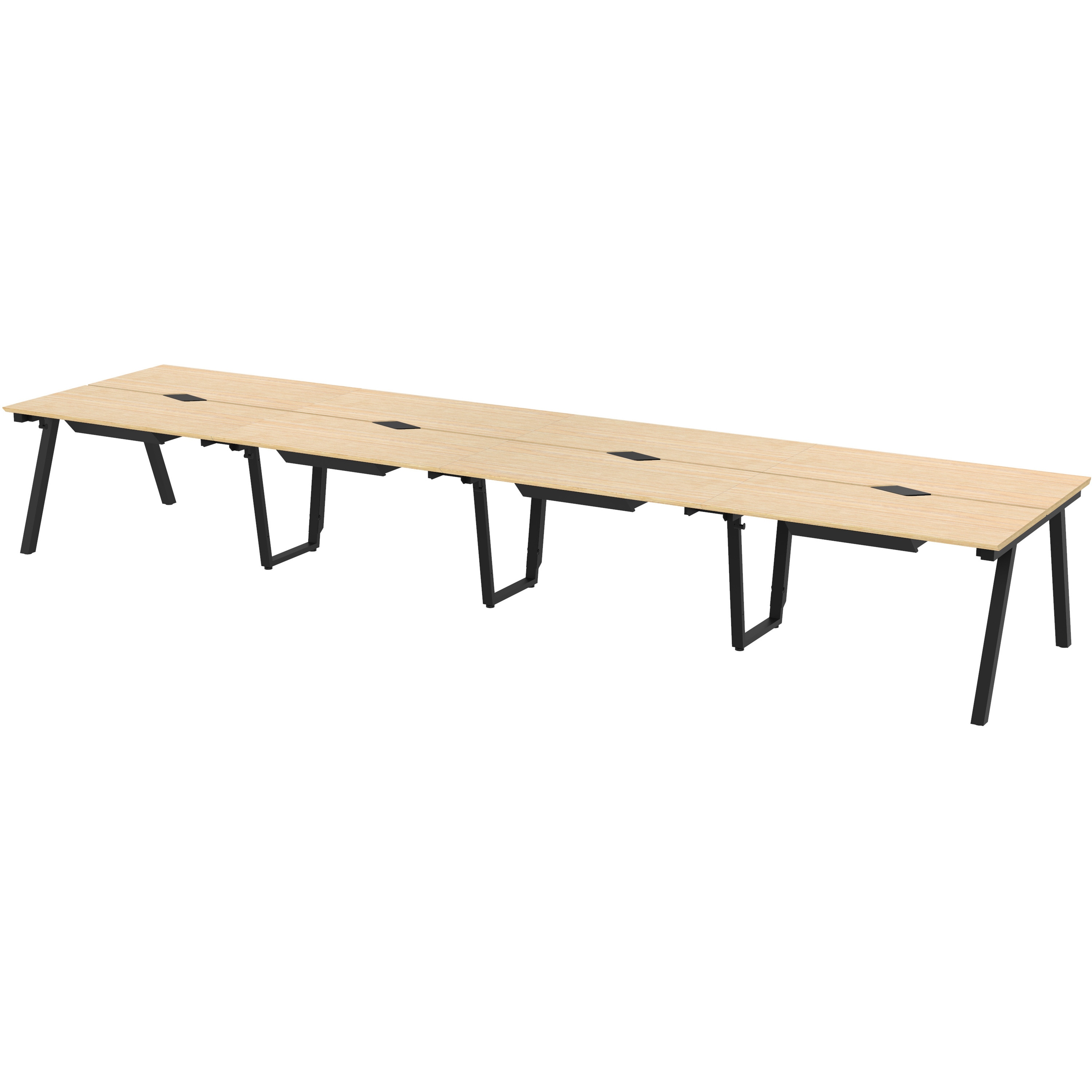 RFCLT-4812NA-BL-DR チルト フリーアドレス用テーブル 引出し付き アール・エフ・ヤマカワ 幅4800mm奥行1200mm  RFCLT-4812NA-BL-DR