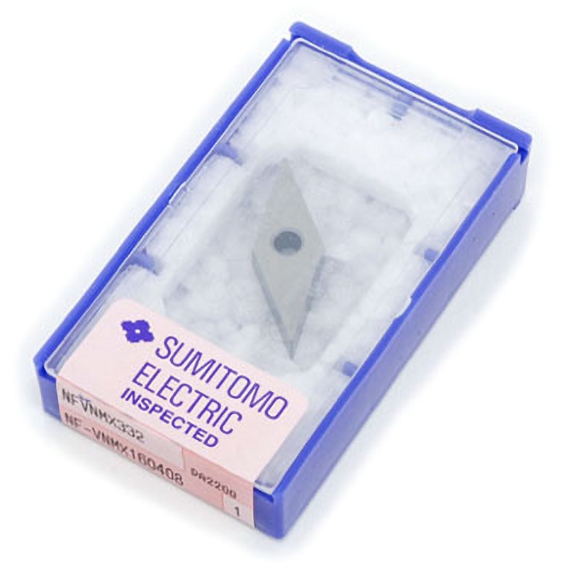 NF-VNMX332(DA2200) チップ NF-VNMX 住友電工ハードメタル DA2200製 形状:菱形35° 逃げ角0度