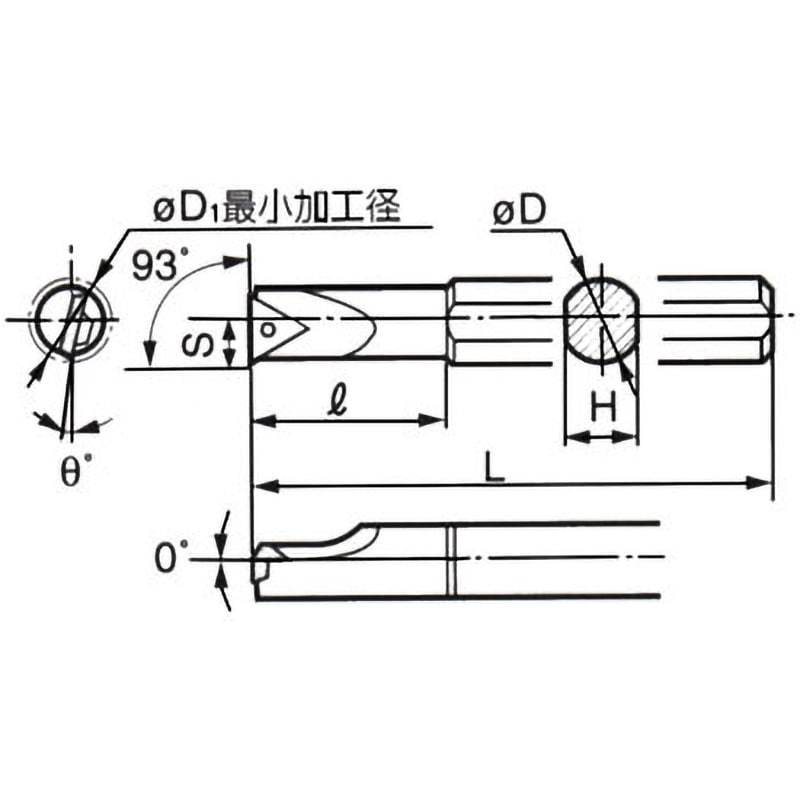 BBPT-216R18 ホルダ 住友電工ハードメタル 93° 止まり穴加工仕様