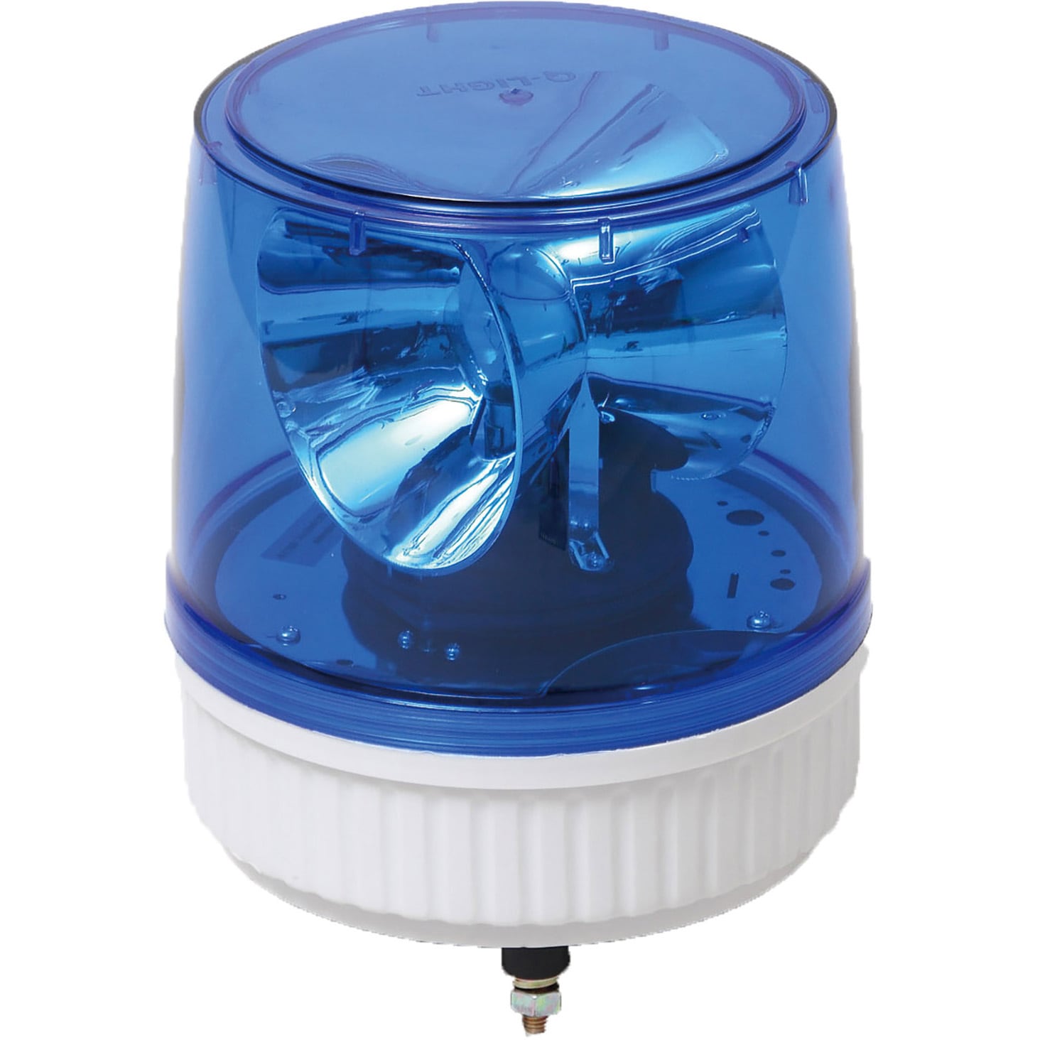 6300059768 大型回転灯 白熱球タイプ MT-100N 三ツ星貿易 青色