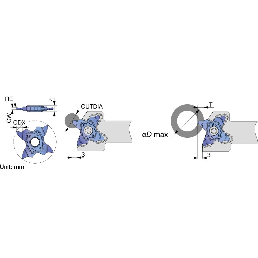 TCG27-230-020 NS9530 チップ TCG27 タンガロイ コーナーR0.2mm 1箱(5