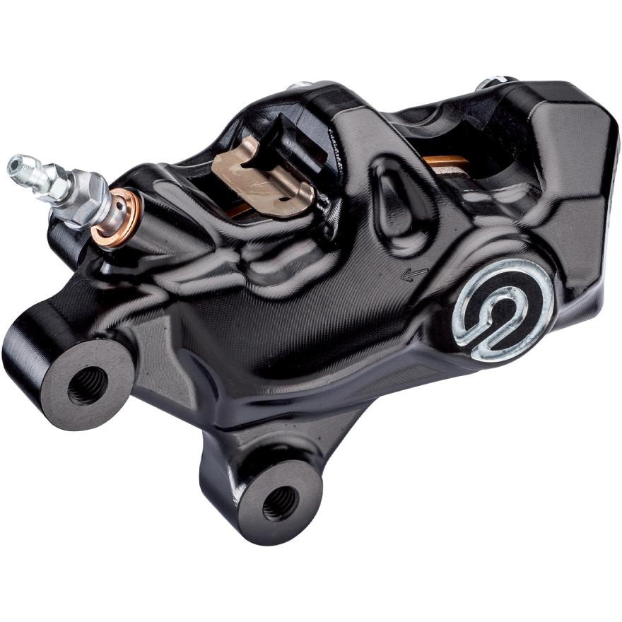 120.B814.81 484 logopuro アキシャル CNC 4P キャリパー ブラックアルマイト ポリッシュロゴ 右 120.B814.81 brembo 取付ピッチ69.1mm 右側のみ