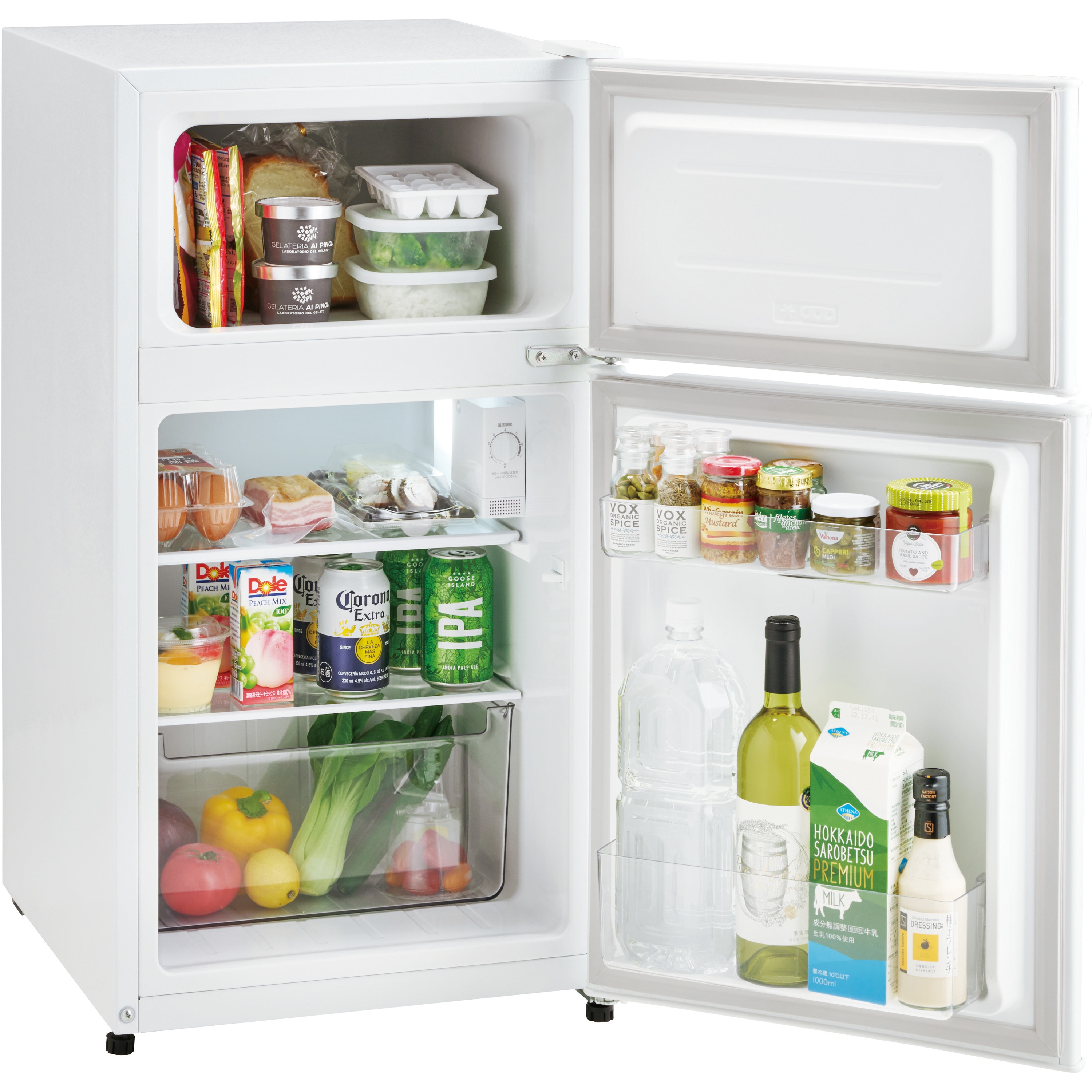 JR-9A(W) 2ドア冷凍冷蔵庫 87L Haier(ハイアール) 直冷式 - 【通販