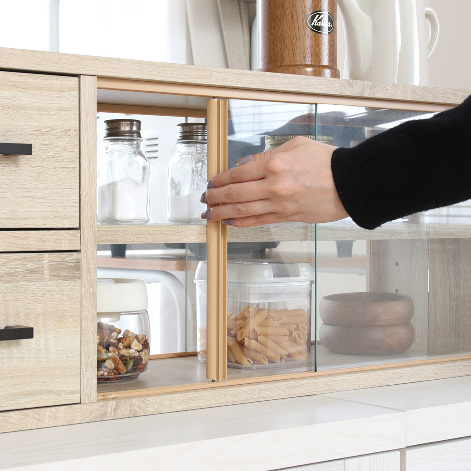 不二貿易(Fujiboeki) キッチンカウンター キッチン収納 幅80×奥行2 不  