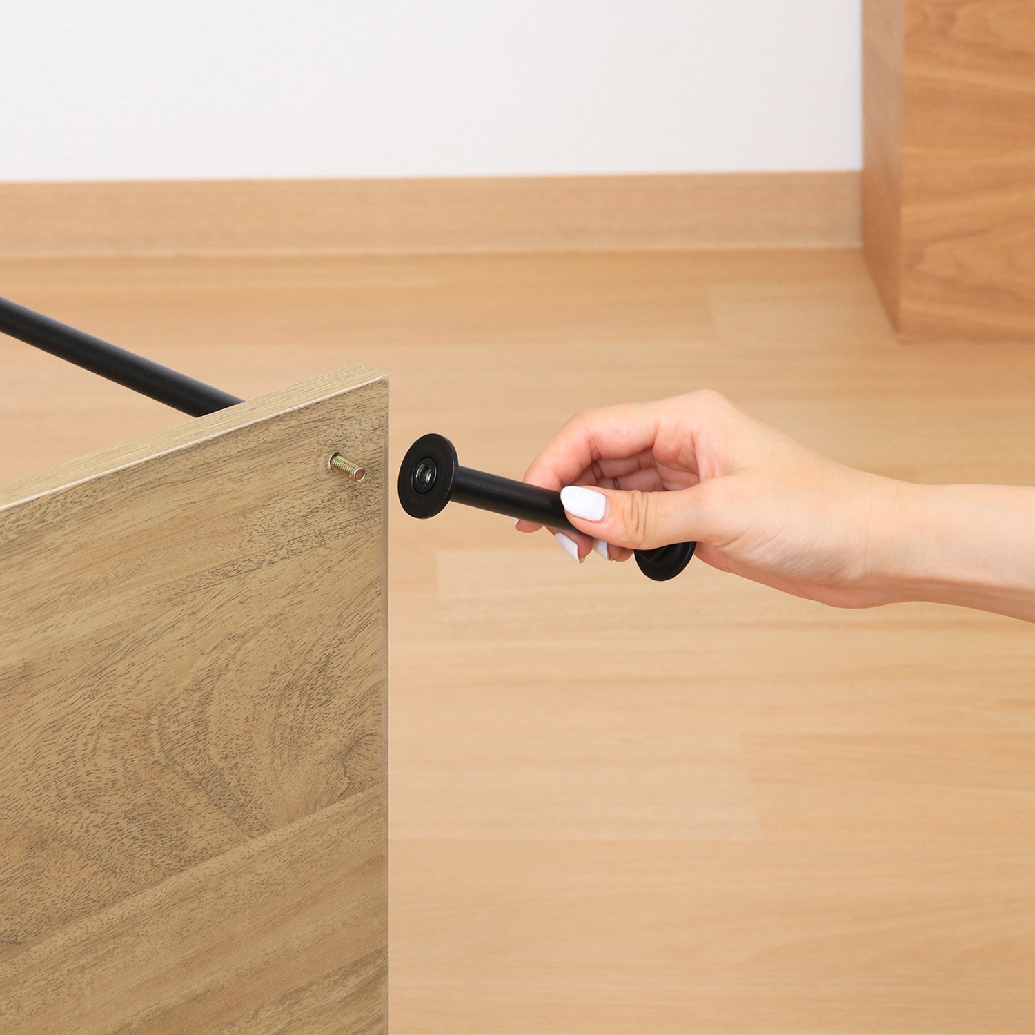 71881 EZBOツイストロック TV台120幅 OAK NA 1個 不二貿易 【通販