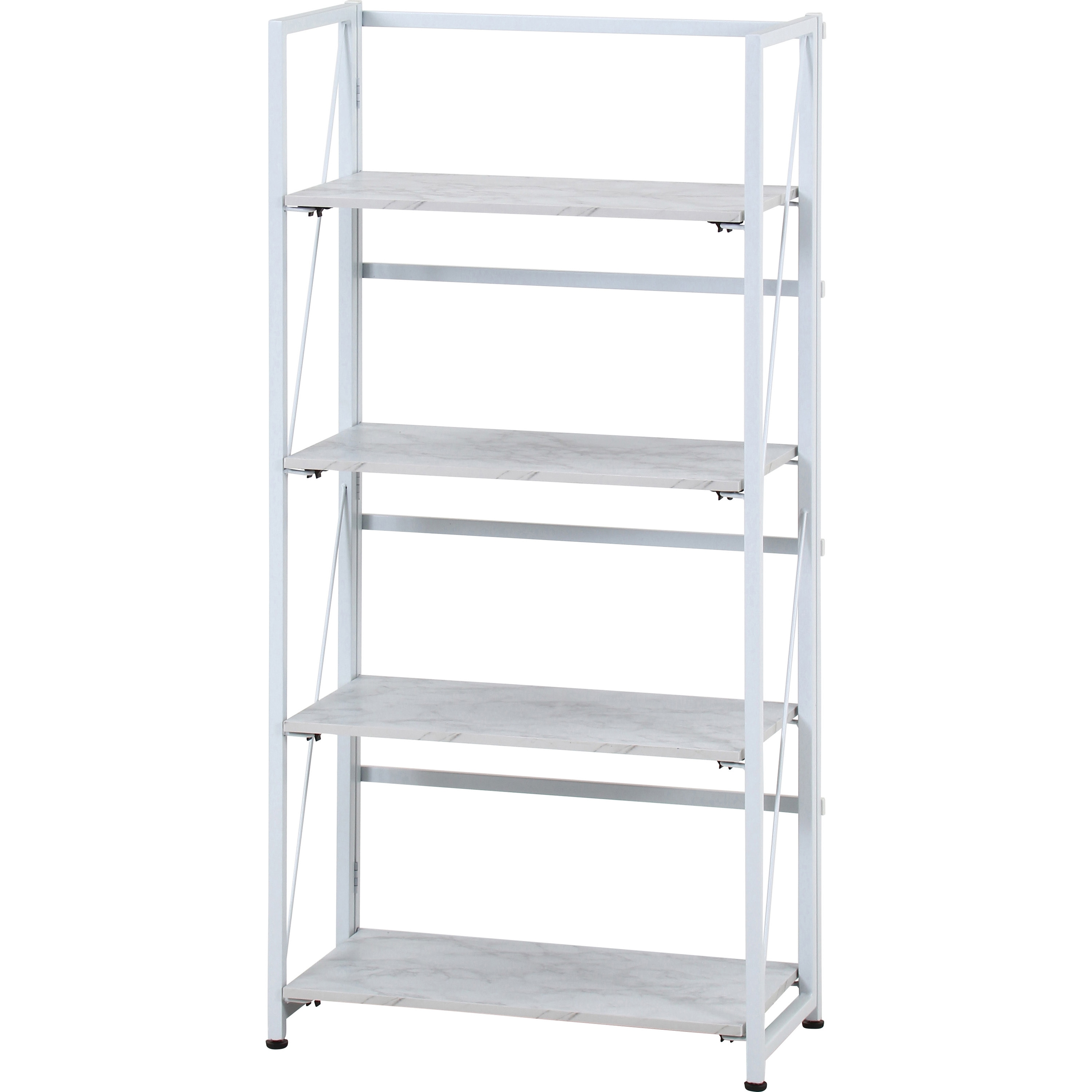 73643 折りたたみシェルフ アロン ストーン 不二貿易 段数4 - 【通販