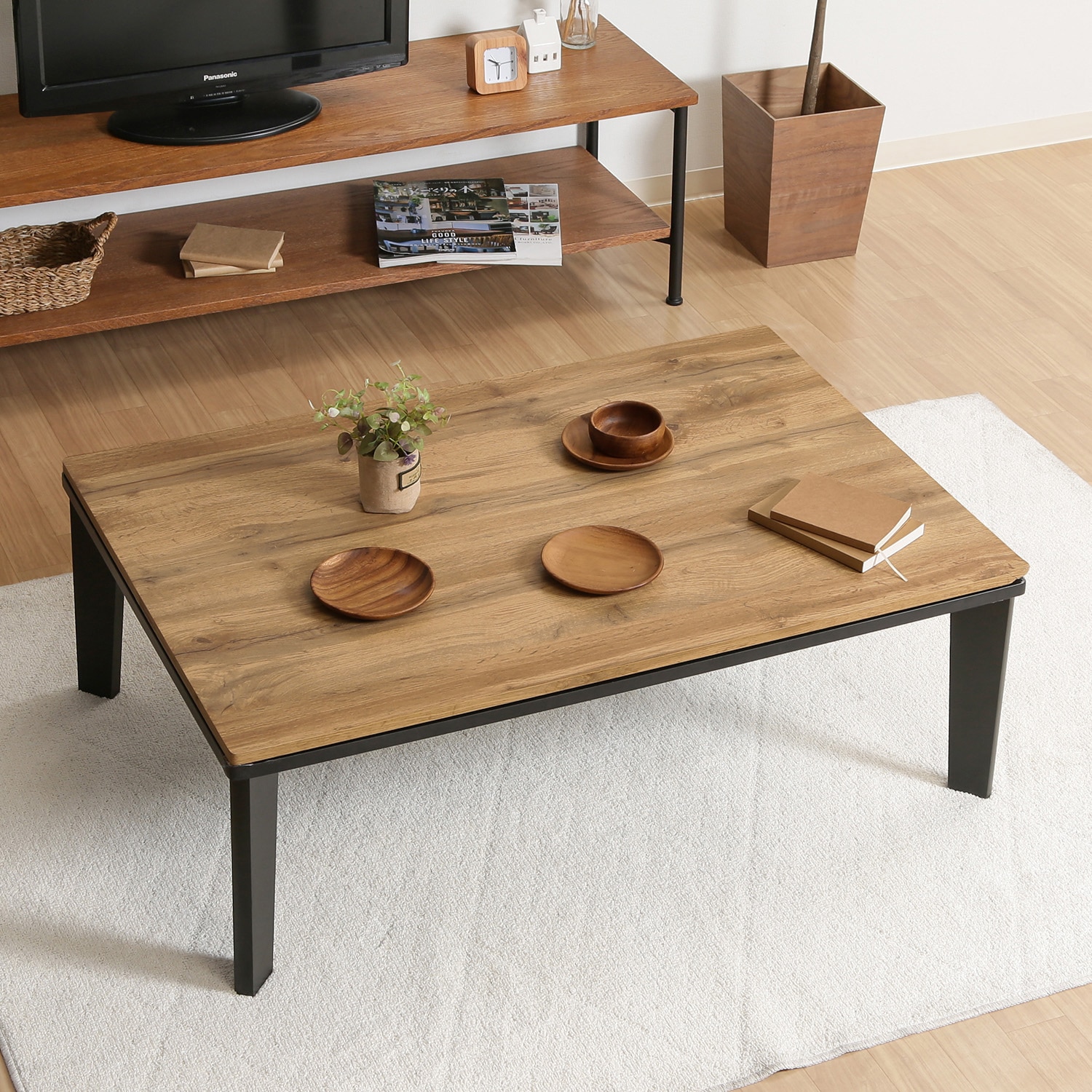 19274 リビングこたつ ビンテージ NA 1個 不二貿易 【通販モノタロウ】