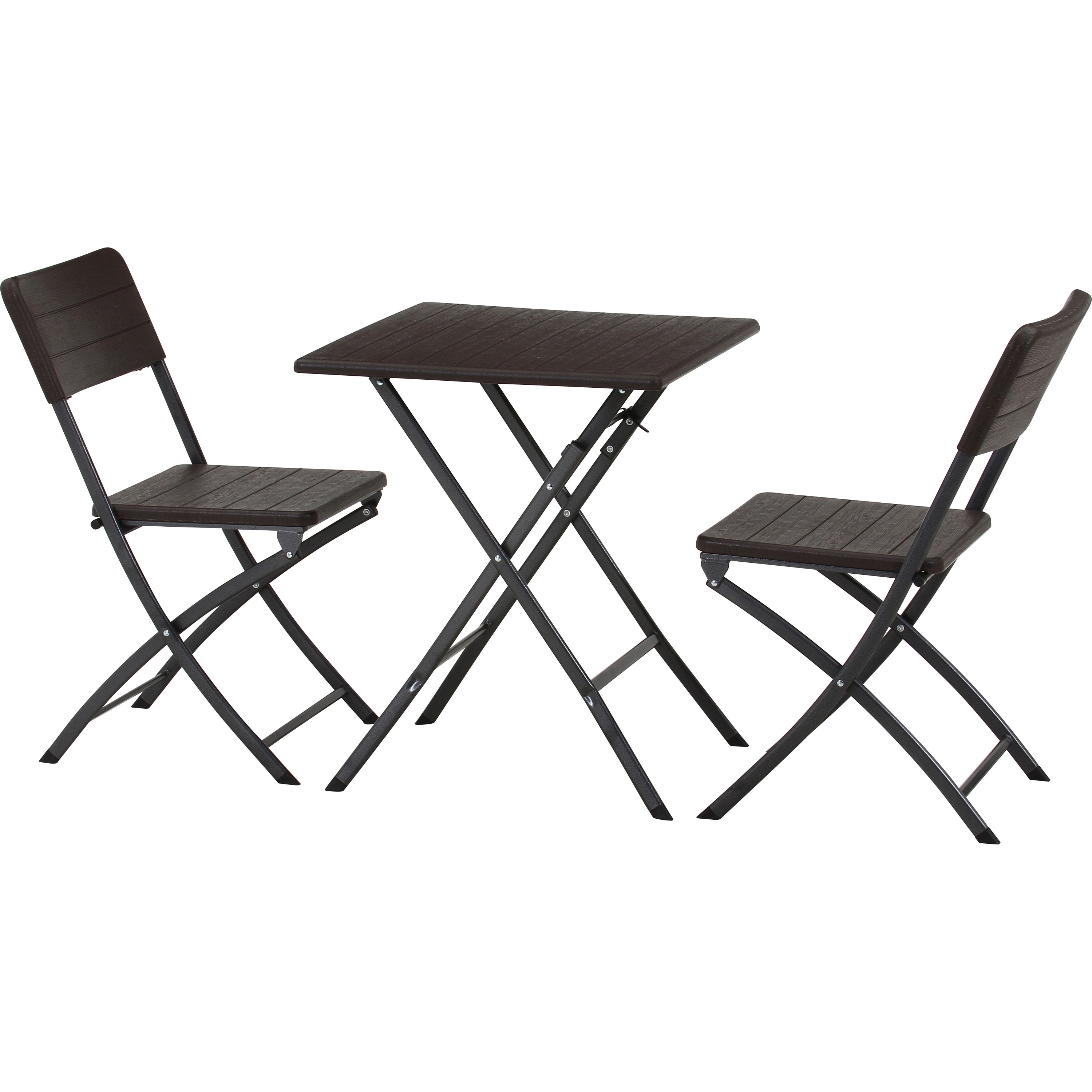 87509 テーブル&チェア 3点セット BR 木目調 1個 不二貿易 【通販モノタロウ】