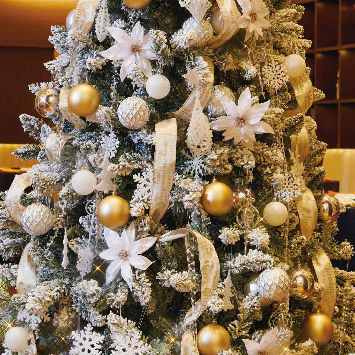 8813-456 クリスマス ツリーセット ホワイトゴールド 1セット ストア