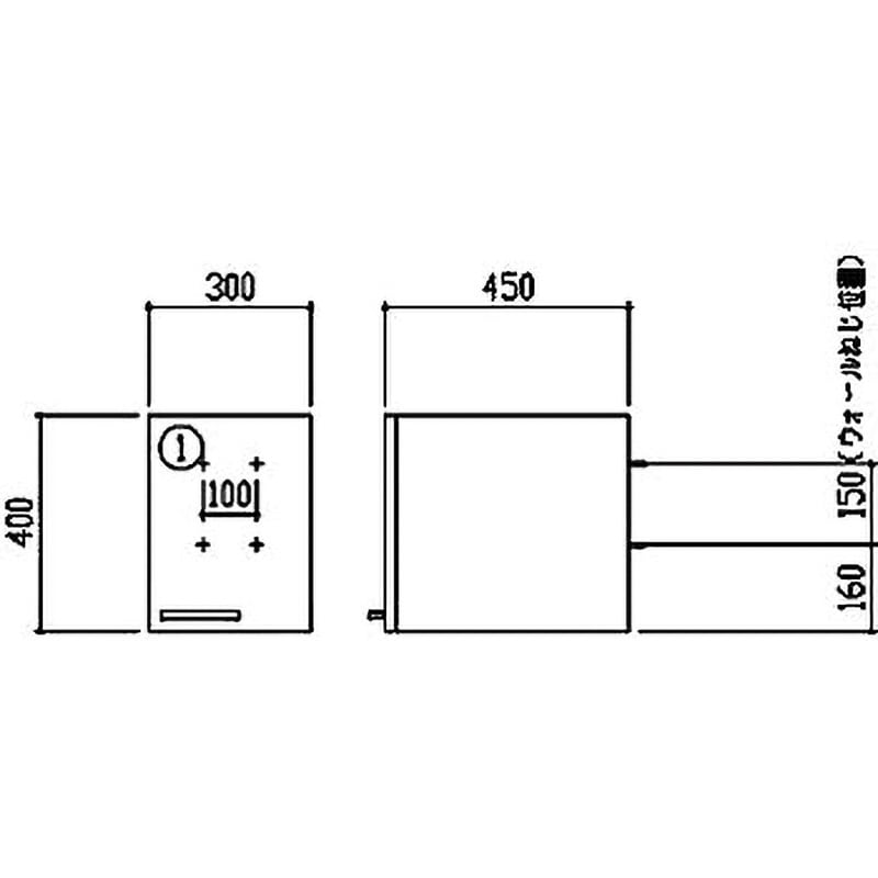 LWA301TRP Vシリーズトール用ウォールキャビネット 1個 TOTO 【通販モノタロウ】 22,980円