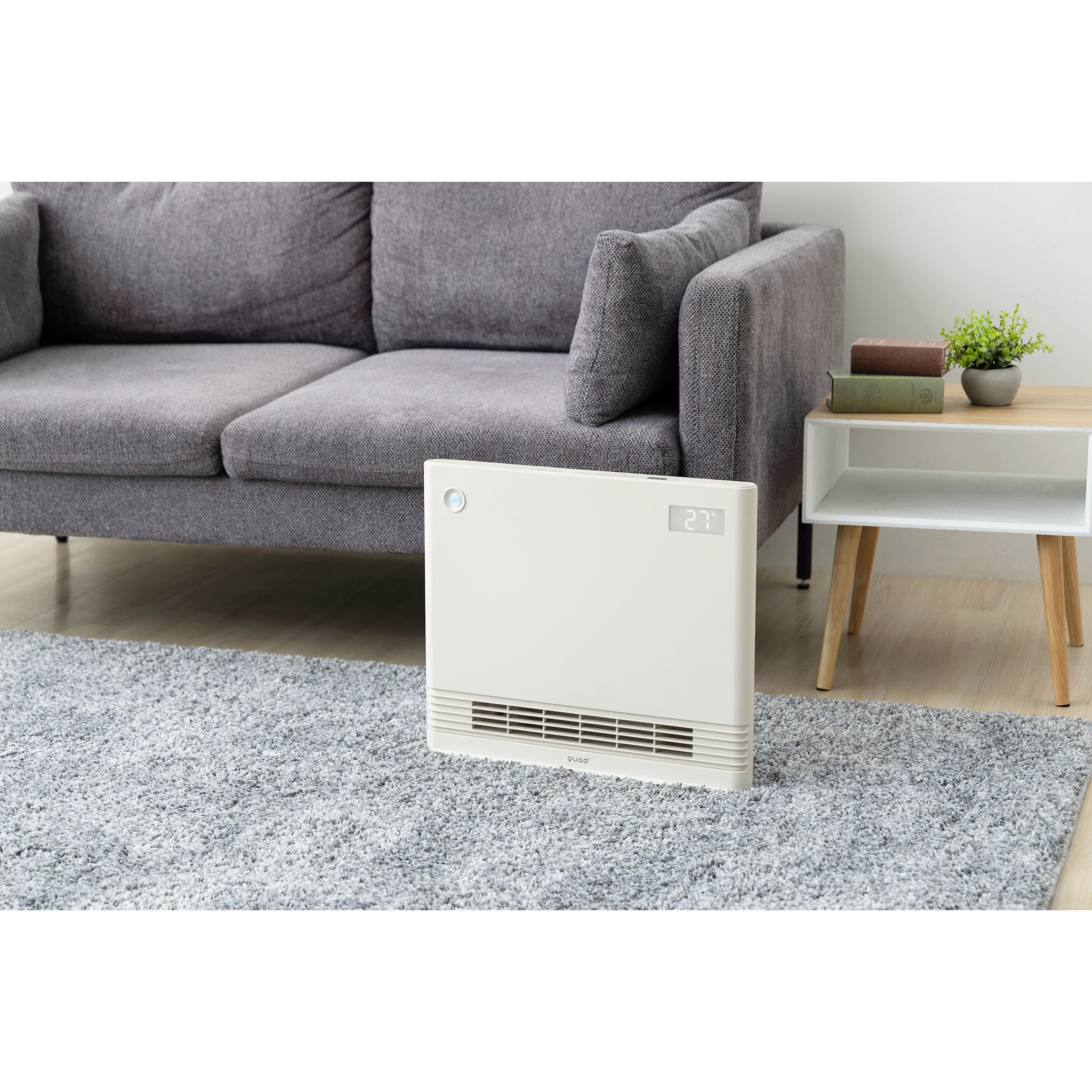 QS424-IV 省エネ大風量スリムパネルセラミックヒーター WIDE ENA HEAT 